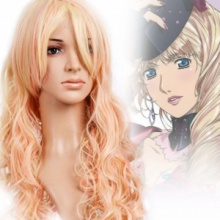 Macross F Sheryl Nome Long Curly Cosplay Wig Golden. Christmas Shopping, 4% off plus free Christmas Stocking and Christmas Hat!