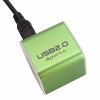 4 Port USB 2.0 High Speed Square Hub Green. Christmas Shopping, 4% off plus free Christmas Stocking and Christmas Hat!