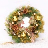 CA179 Beautiful Christmas Wreath Home Decoration 12. Christmas Shopping, 4% off plus free Christmas Stocking and Christmas Hat!