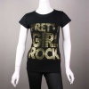 Popular Sports Pretty Girl Rock Graphic Tee