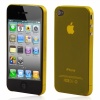 3mm Ultra-thin Protective Hard Case Cover for iPhone 4 Yellow. Christmas Shopping, 4% off plus free Christmas Stocking and Christmas Hat!