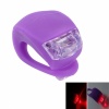 Waterproof Double Red LED Light with Purple Silicone for Bicycle. Christmas Shopping, 4% off plus free Christmas Stocking and Christmas Hat!