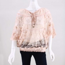 Umgee Lizandra Lace Peasant Top