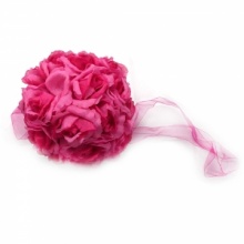 Dark Pink Rose Balls Wedding Flower Decoration. Christmas Shopping, 4% off plus free Christmas Stocking and Christmas Hat!