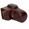 Brown Leather Camera Case Bag for Canon 1100D. Christmas Shopping, 4% off plus free Christmas Stocking and Christmas Hat!