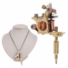 Mini Replica Tattoo Machine Pendant Golden. Christmas Shopping, 4% off plus free Christmas Stocking and Christmas Hat!