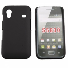 Rubber Hard Case for Samsung S5830 Black. Christmas Shopping, 4% off plus free Christmas Stocking and Christmas Hat!