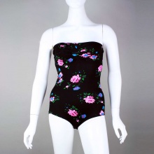 Poof Cherri Floral Strapless Body Suit