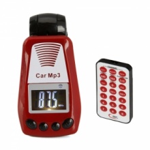 HTL-68 Car MP3 Player FM Modulator with SD/TF Slot Red. Christmas Shopping, 4% off plus free Christmas Stocking and Christmas Hat!