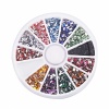 12 Colors 3000pcs + Wheel Nail Art Glitter Tips Rhinestone Rectangle. Christmas Shopping, 4% off plus free Christmas Stocking and Christmas Hat!