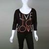 Davida Live To Love 3/4 Sleeve Top