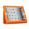 PU Leather Smooth Case for Apple iPad 2 Orange. Christmas Shopping, 4% off plus free Christmas Stocking and Christmas Hat!