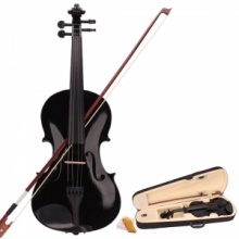 Acoustic Violin Case Bow Rosin Black. Christmas Shopping, 4% off plus free Christmas Stocking and Christmas Hat!