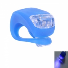 Waterproof Double Blue LED Light with Blue Silicone for Bicycle. Christmas Shopping, 4% off plus free Christmas Stocking and Christmas Hat!