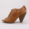 Bamboo Usher Lace-Up Banana Heel