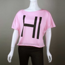 Miss Popular Oversized Dolman Hi-Bye Graphic Tee