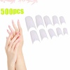 500Pcs Lady French Acrylic Style Artificial False Nails Half Tips White . Christmas Shopping, 4% off plus free Christmas Stocking and Christmas Hat!