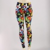 Add a punch of color to your look with these printed leggings.