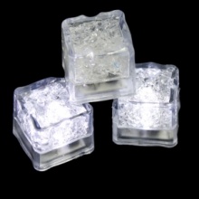 12pcs Ice Cube LED Tea Light White. Christmas Shopping, 4% off plus free Christmas Stocking and Christmas Hat!