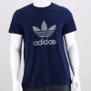 This adidas Originals Trefoil Tee shirt puts the iconic Trefoil front and center in a bold contrasting color. This all-cotton men's t-shirt has been given an enzyme wash for a relaxed, worn-in feel. 100% cotton single jersey. Machine wash. Imported.