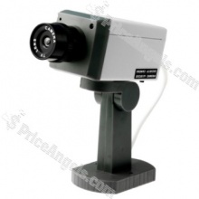 PIR Motion Activated Swivel Realistic Dummy Decoy Security Camera with Blinking LED