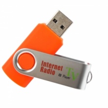 HD USB Internet Worldwide Radio & TV Stations Player Silver and Orange. Christmas Shopping, 4% off plus free Christmas Stocking and Christmas Hat!