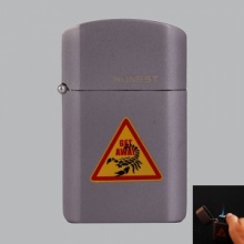 Refillable Butane Cigarette Lighter Gray. Christmas Shopping, 4% off plus free Christmas Stocking and Christmas Hat!