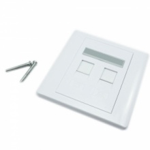 White AMP RJ45 Wall Faceplate. Christmas Shopping, 4% off plus free Christmas Stocking and Christmas Hat!