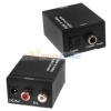 - This Digital to Analog Audio Converter is designed for either home or professional audio switching. It converts Coaxial or Toslink digital audio signals to analog L/R audio and available for connection to an external device such as an amplifier via stan