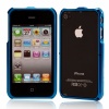 Metal Aluminum Element Bumper Case Frame for iPhone 4 Blue. Christmas Shopping, 4% off plus free Christmas Stocking and Christmas Hat!