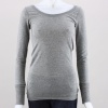 Simple yet stylish, this long sleeve women's tee will keep you comfortable all day long. Features a wide ribbed neckline, ribbed cuffs & ultra soft, stretchy fabric. 92% Cotton, 8% Spandex. Machine wash. Imported.