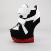 Take any outfit to the next level with these trendy heeless wedges. Features a sneaker styled upper with a lace up closure and two hook and loop straps and padded tongue. Measures with a 6"  heel and 2"  platform. Imported.