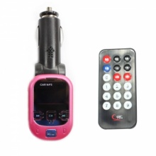 WMA Wireless Car MP3 Player FM Modulator Pink. Christmas Shopping, 4% off plus free Christmas Stocking and Christmas Hat!