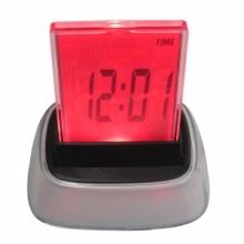 Colorful LED Backlight Music Digital Alarm Clock. Christmas Shopping, 4% off plus free Christmas Stocking and Christmas Hat!