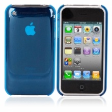 Ultrathin Crystal Case for iPhone 3G 3GS Blue. Christmas Shopping, 4% off plus free Christmas Stocking and Christmas Hat!