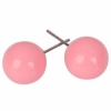 Pink Candy Ball Style Stud Earrings. Christmas Shopping, 4% off plus free Christmas Stocking and Christmas Hat!