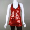 Oatt Collection Fall In Love Graphic Sequin Top