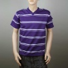 7 Souls Everton Striped V-Neck Tee