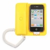 Dock Handset Hashy-Topin Phone x Phone Desk Phone for iPhone 3G/3GS/4/4S Yellow. Christmas Shopping, 4% off plus free Christmas Stocking and Christmas Hat!