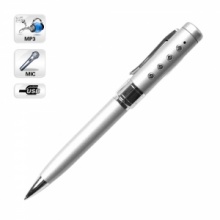 1GB DVR-1001 Silver USB Flash Digital Voice Recorder Pen with MP3 Function. Christmas Shopping, 4% off plus free Christmas Stocking and Christmas Hat!