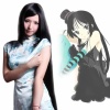 K-ON Akiyama Mio and Sailor Moon Hino Rei Long Straight Cosplay Wig Black. Christmas Shopping, 4% off plus free Christmas Stocking and Christmas Hat!