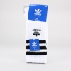 Give your legs some stripes with the adidas Originals Roller Crew Socks. These moisture wicking socks show off the iconic 3-Stripes at the top and feature ribbing for a snug fit and contrasting heel & toe.  Includes 1 pair per pack and fits men's shoe size 6-12. 83% Acrylic, 13% Polyester, 2% Spandex, 2% Natural Latex Rubber. Machine Wash. Imported.