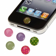 HOME Button Stickers Set with Cartoon Pattern for iPhone 4/4S/3GS/iPad/Touch. Christmas Shopping, 4% off plus free Christmas Stocking and Christmas Hat!