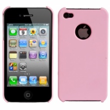 Leather Hard Plastic Case for iPhone 4 Pink. Christmas Shopping, 4% off plus free Christmas Stocking and Christmas Hat!