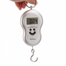 40kg x 10g LCD Luggage Hanging Digital Pocket Scale with Temperature. Christmas Shopping, 4% off plus free Christmas Stocking and Christmas Hat!