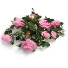 Light Pink Silk Rose Garland Wedding Flowers. Christmas Shopping, 4% off plus free Christmas Stocking and Christmas Hat!