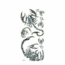 Scorpion Pattern Waterproof Temporary Tattoo Sticker YM240. Christmas Shopping, 4% off plus free Christmas Stocking and Christmas Hat!