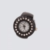 24 Rhinestone Black Noble Ring Watch. Christmas Shopping, 4% off plus free Christmas Stocking and Christmas Hat!