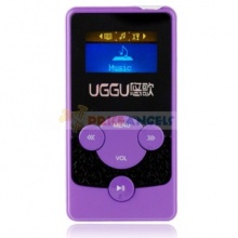 General Brand ESjing Color purple Tech. Spec. Screen Type Blue screen Size 1.1-inch scale 16:9 Memory Built-in 2GB Memory Card NA Supported max. memory NA Main Function Music YES Video NA E-book NA Game NA Camera NA Key Type Butoon Lyrics Synchronous YES Speaker YES G-sensor NA TV-Out NA Battery Buili-in 1000mAh li-ion battery Working Time About 8 Hours Earphone Jack 3.5mm Clip NA Waterproof NA Supported File format Audio MP3 / WAV Video NA E-book NA Picture NA Lyrics LRC Other functions file storagefile storage Slot 1 x 3.5mm port 1 x mini USB Language English.Chinese . Japanese. Korean. French. Italian. German. Spanish. Swedish. Portuguese. Danmark. Duch. Polish. Russian. Thai. Turkish. Czechish. Hebrew. Romanian ? Package Included 1 x MP3 1 X USB cable 1 x earphone 1 x AC adapter ?