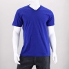 The softness of this basic men's v-neck tee will keep you cool and comfortable. This essential for everyday wear features a ribbed v-neck collar & short sleeves. 100% Cotton. Machine Wash. Imported.